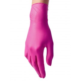Перчатки нитриловые Перчатки ярко-розовые S (50пар)