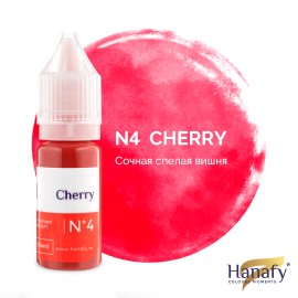 Hanafy (перманент) Пигмент для губ № 4 - Cherry - 10мл